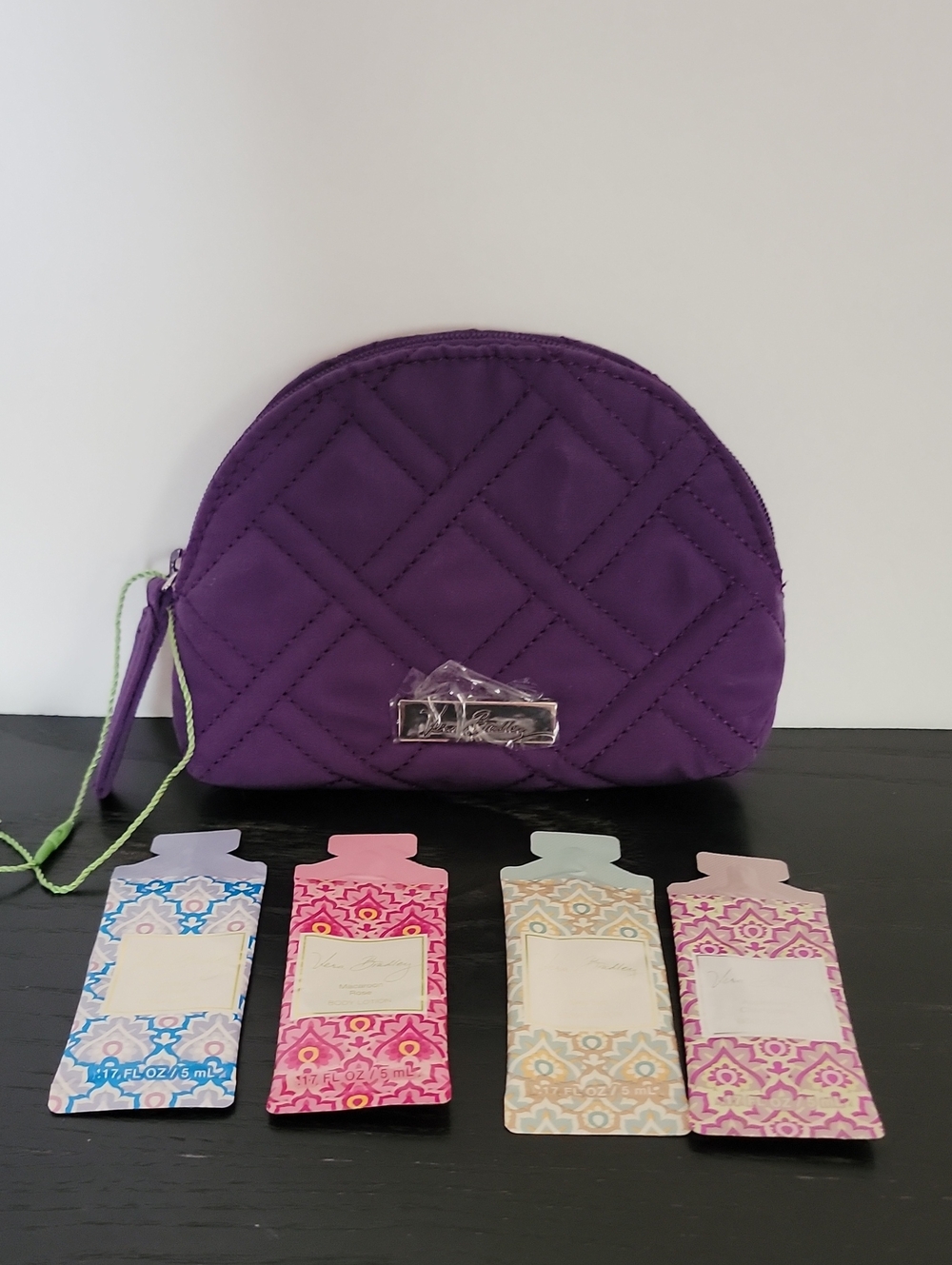 Vera Bradley Mini Cosmetic Bag w/ Lotion Packettes